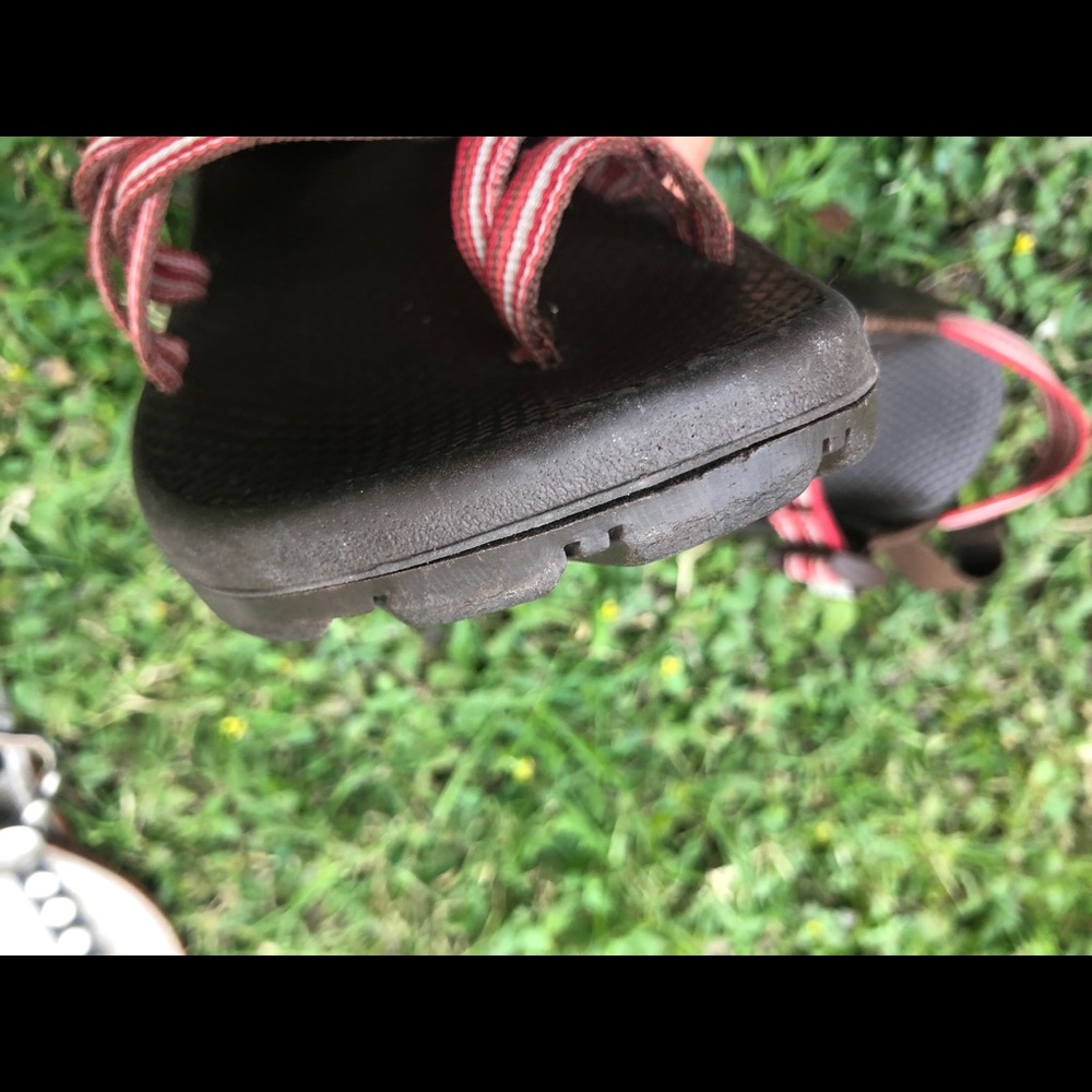 Chaco double strap multi red/brown Zx/2 sandals 8 - Picture 7 of 8